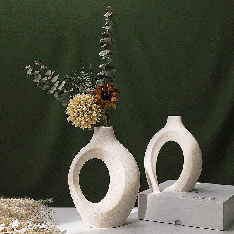 Hydroponic Vase for Home & Garden - Decorative Ceramic Plant Container