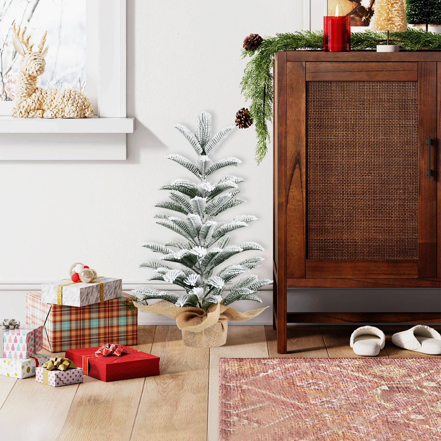 50cm Artificial Christmas Tree - All-PE Cut Twine Design