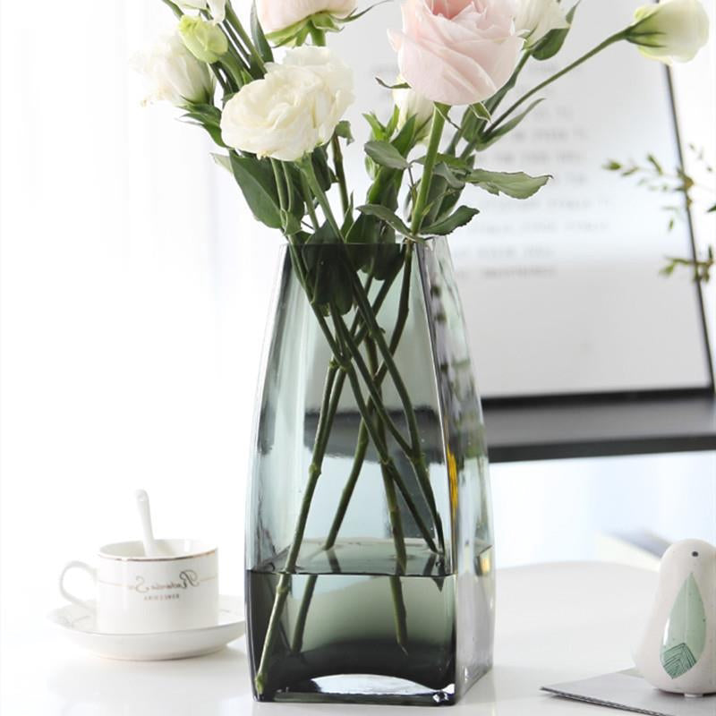 Minimalist Transparent Glass Hydroponic Vase for Home Decor