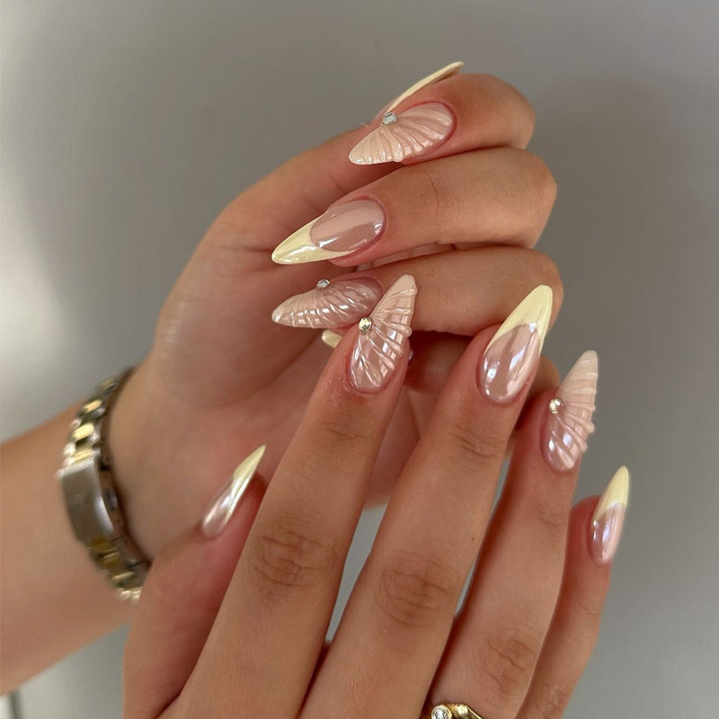 24-Piece Nail Art Sticker Kit with French & Star Designs for Nails