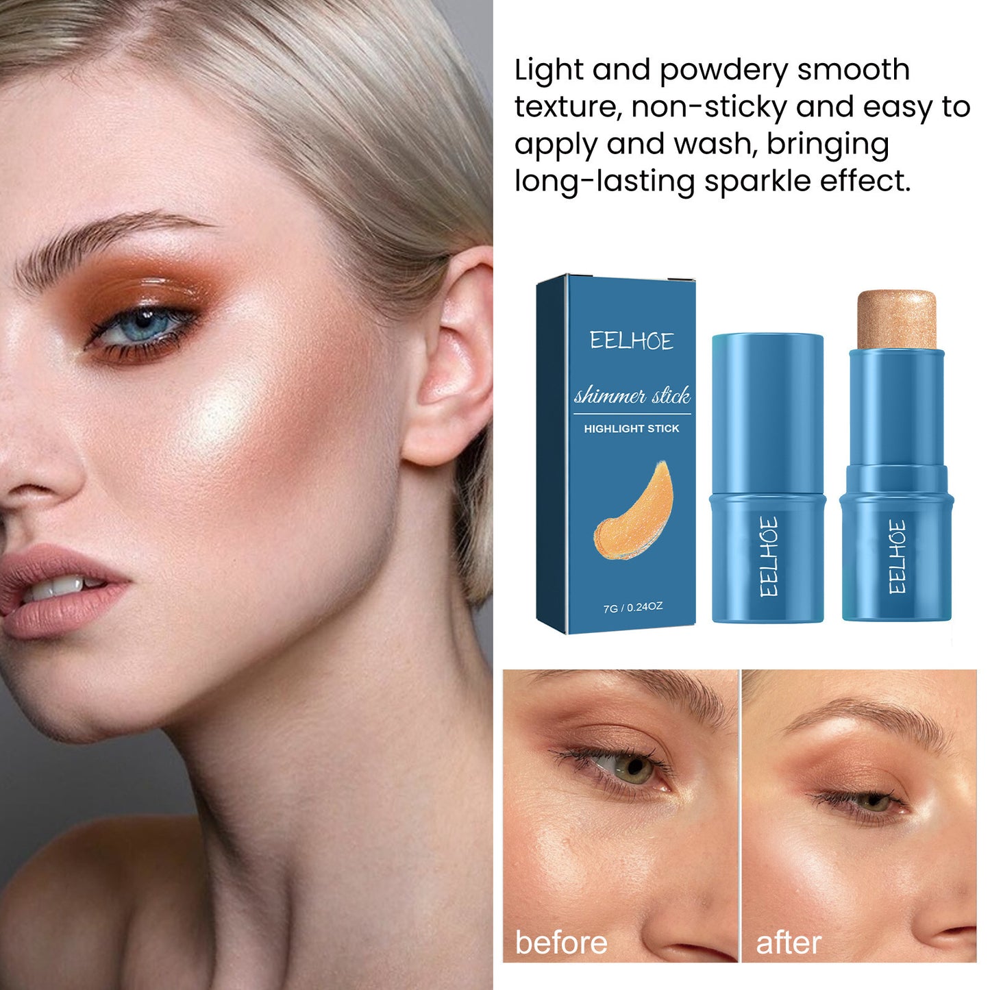 Multifunctional Makeup Stick Set - Highlight, Blush, Brightening, Waterproof