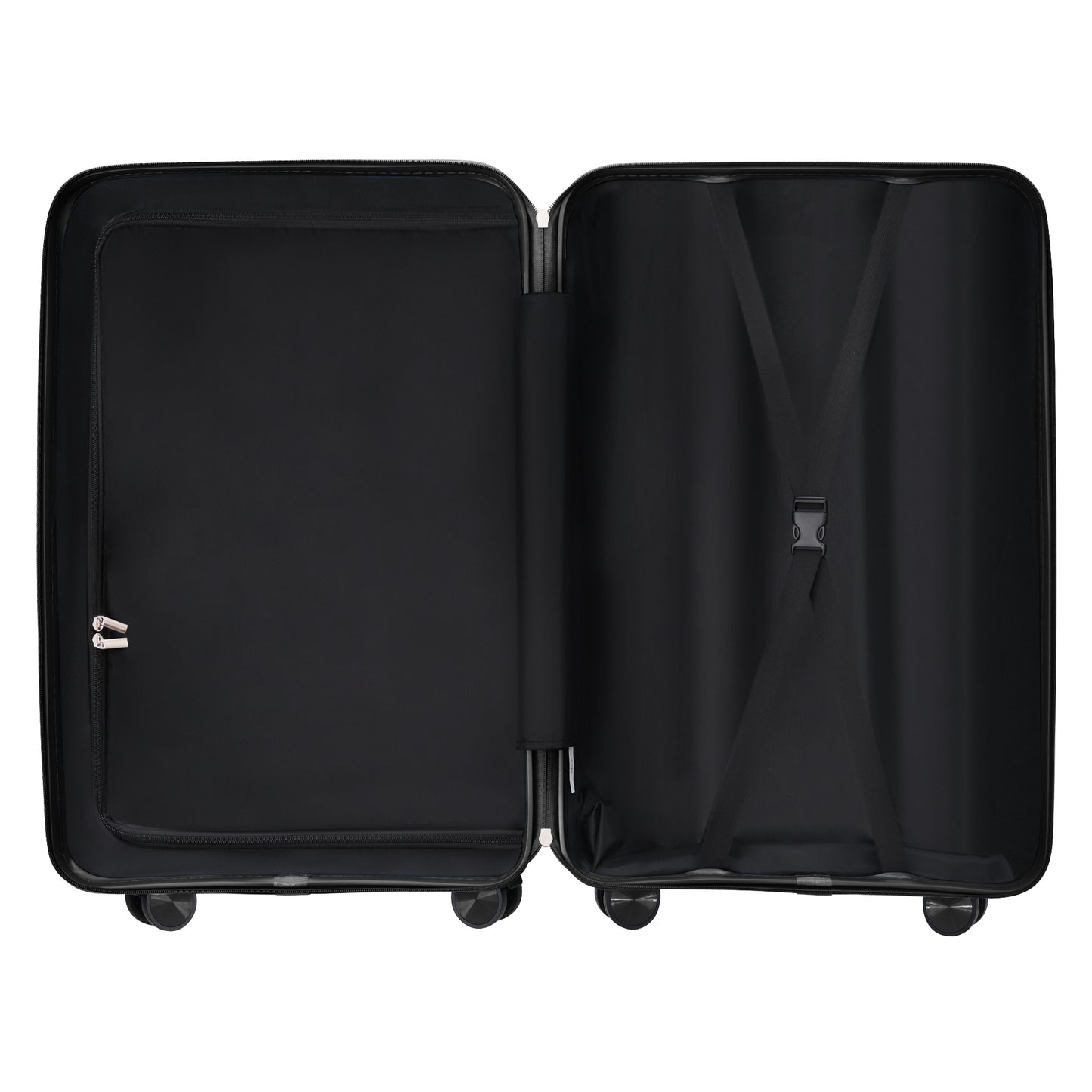 Premium 3-Piece Luggage Set with TSA Lock - 20, 24, 28 Inch, Grey-Blue