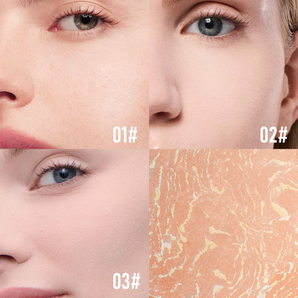 Matte Setting Powder Compact - Oil Control & Brightening Face Makeup