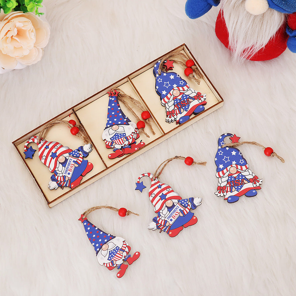 Faceless Wooden Forest Man Pendant Set - Home & Party Decor