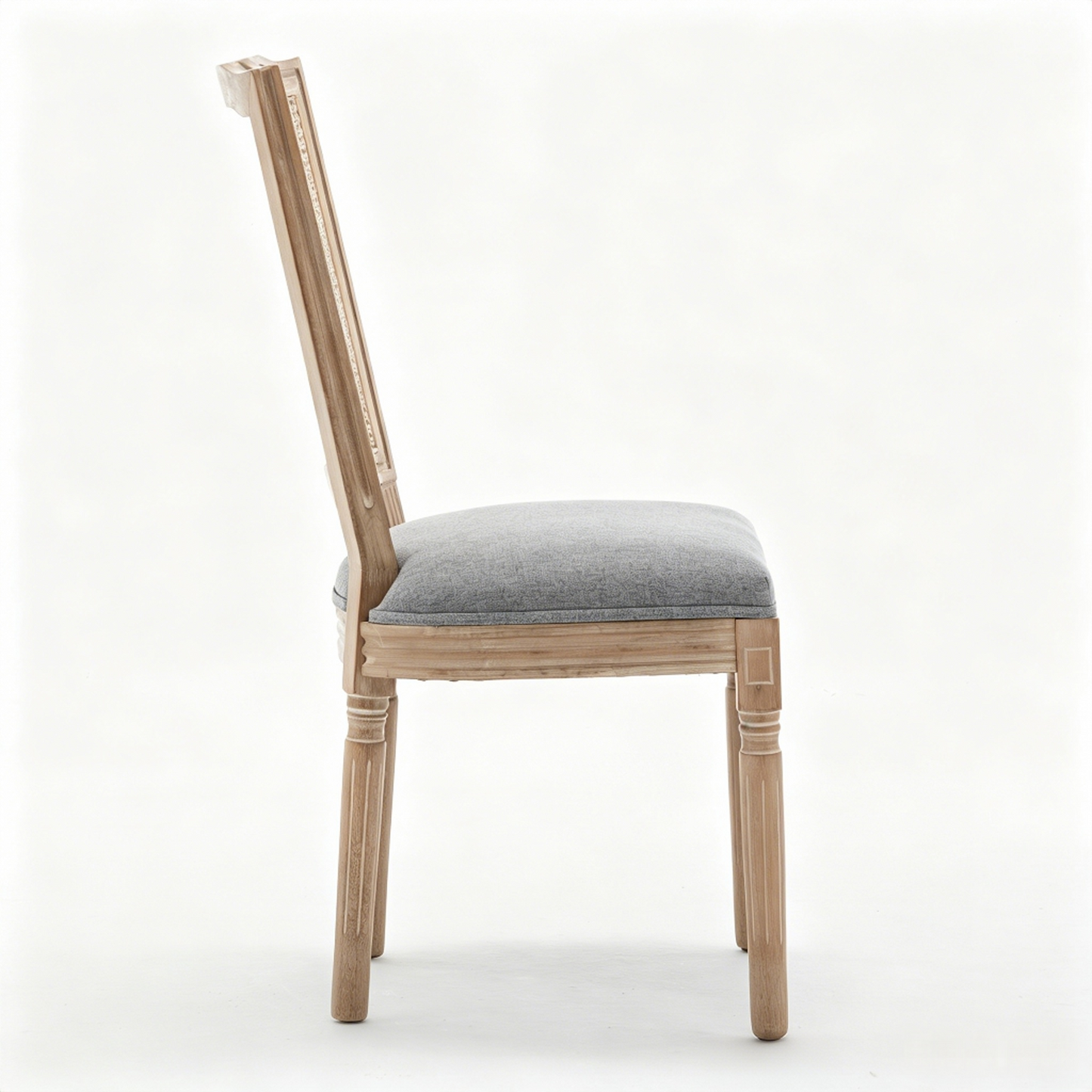 Farmhouse Solid Wood Dining Chairs with Cushioned Seat - Set of 2