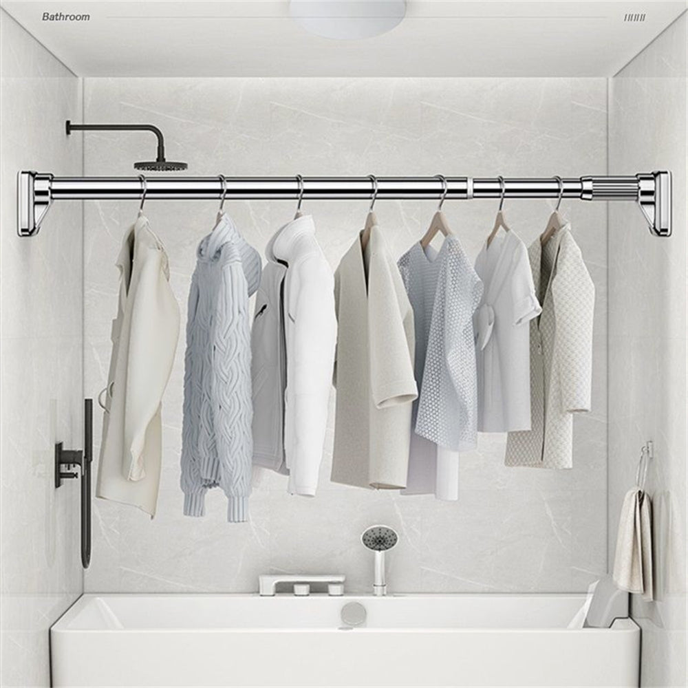 Adjustable Telescopic Clothes Drying Rod for Home & Balcony Storage