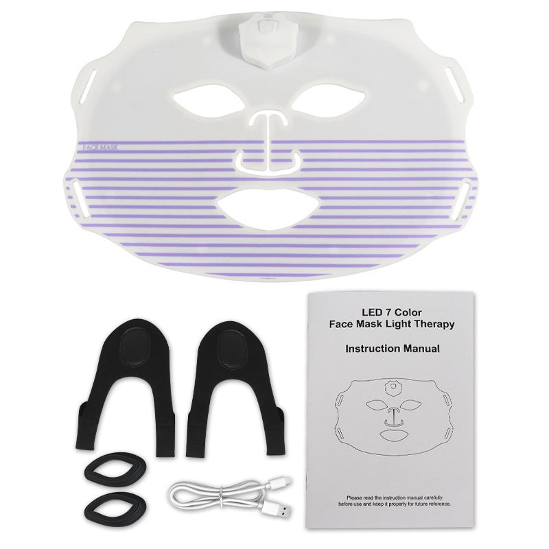 Multifunctional Rainbow Light Therapy Facial Mask for Skin Rejuvenation