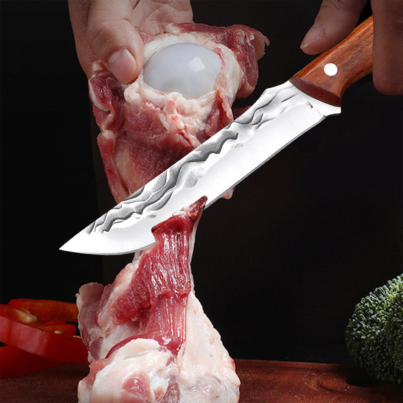 Butchers' Meat & Bone Cutting Knife - Professional Kitchen Knife for Meat and Bones