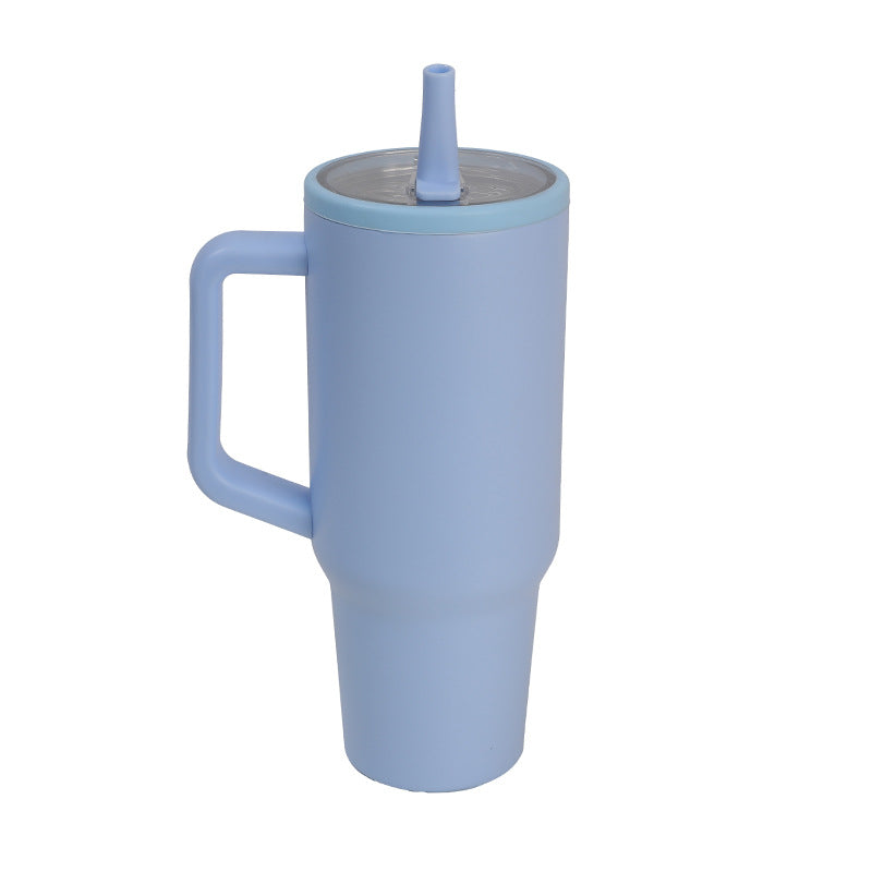 304 Stainless Steel Folding Vacuum Cup with Suction Mouth - Multiple Colors & Capacity