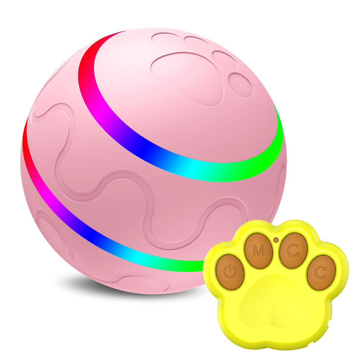Interactive Cat Toy Ball - Self-Rotating, USB Rechargeable, Safe for Cats