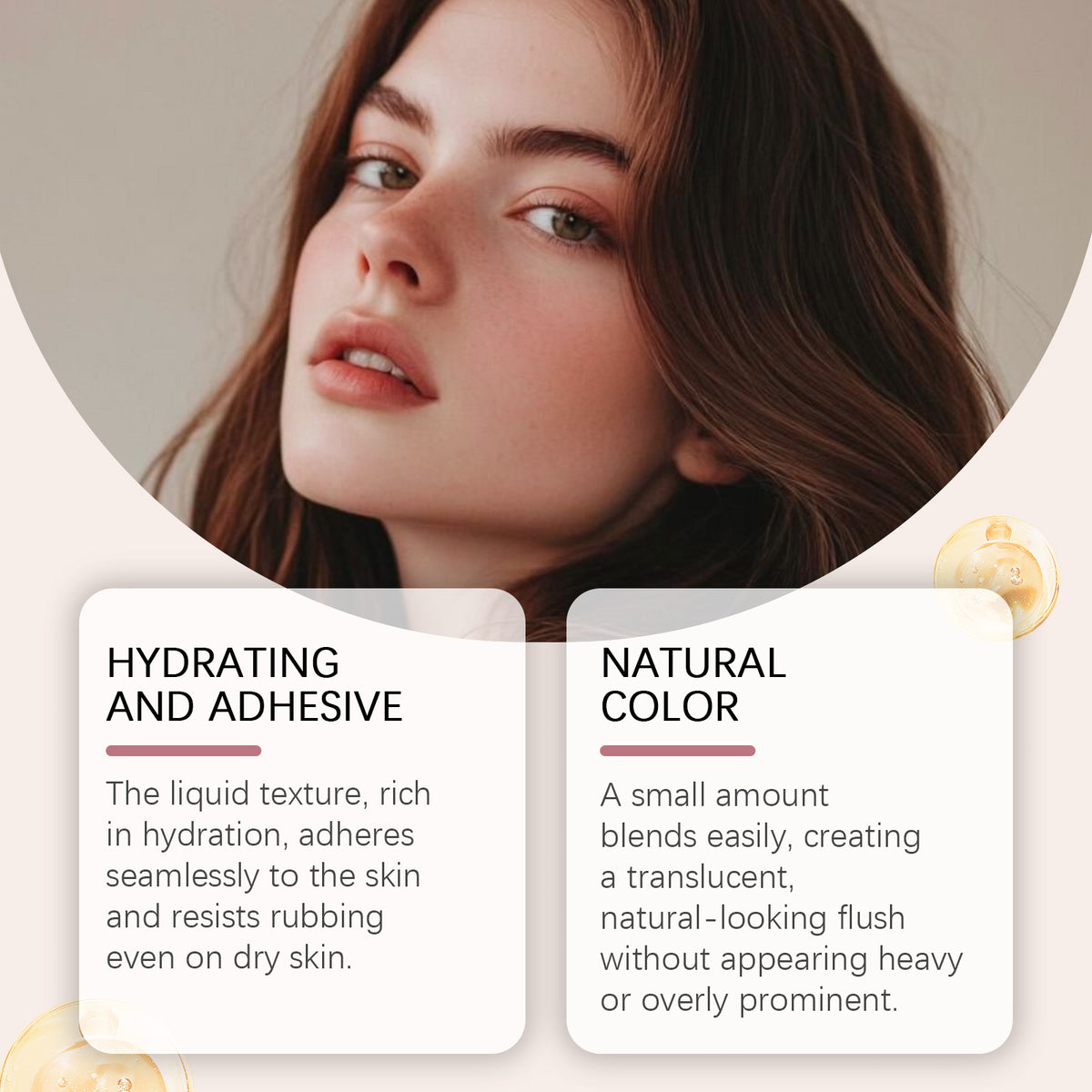 Hydrating Matte Lip Gloss and Blush Set - 5g Moisturizing Makeup