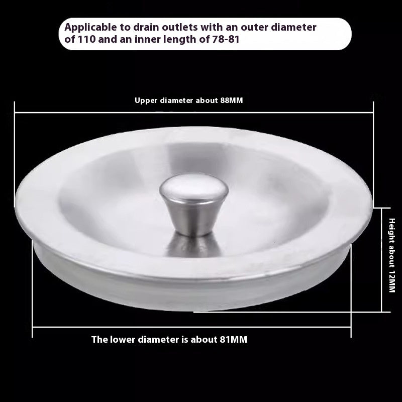 Stainless Steel Kitchen Sink Plug with Drain Basket and Filter