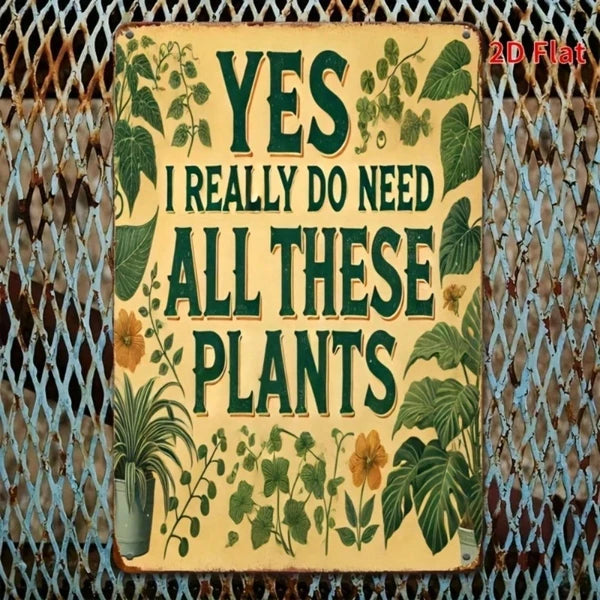 Metal Tin Sign Wall Decoration - 20 cm x 20 cm