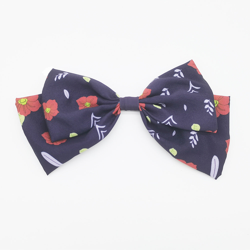 Anime Cartoon Chiffon Hair Bow Clip