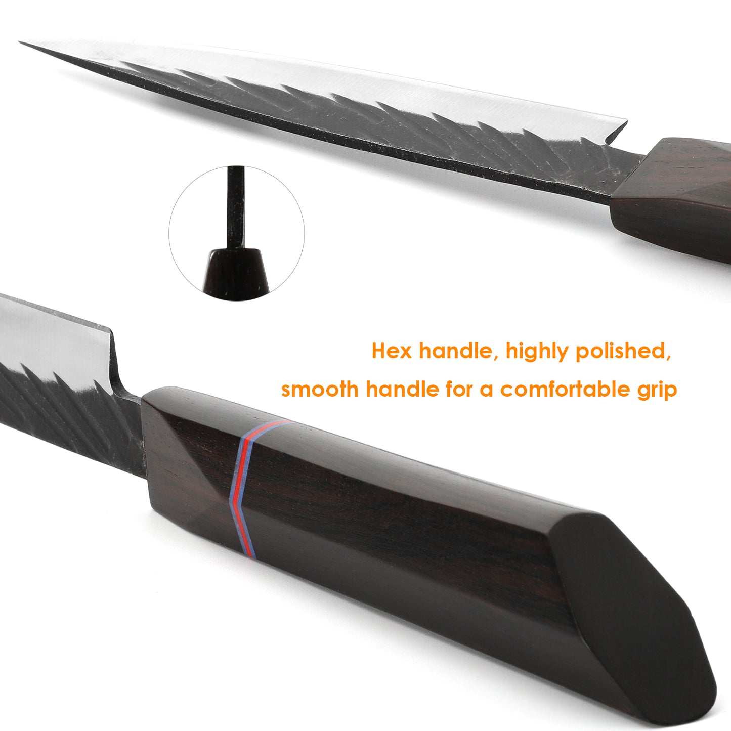 8-Inch Japanese Chef Knife - Hand Forged High Carbon Steel