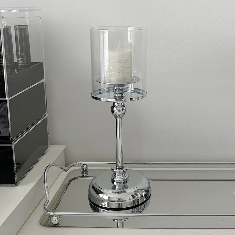 Elegant Candle Holder for Home Decor - Retro Romantic Atmosphere, Multiple Sizes & Finishes