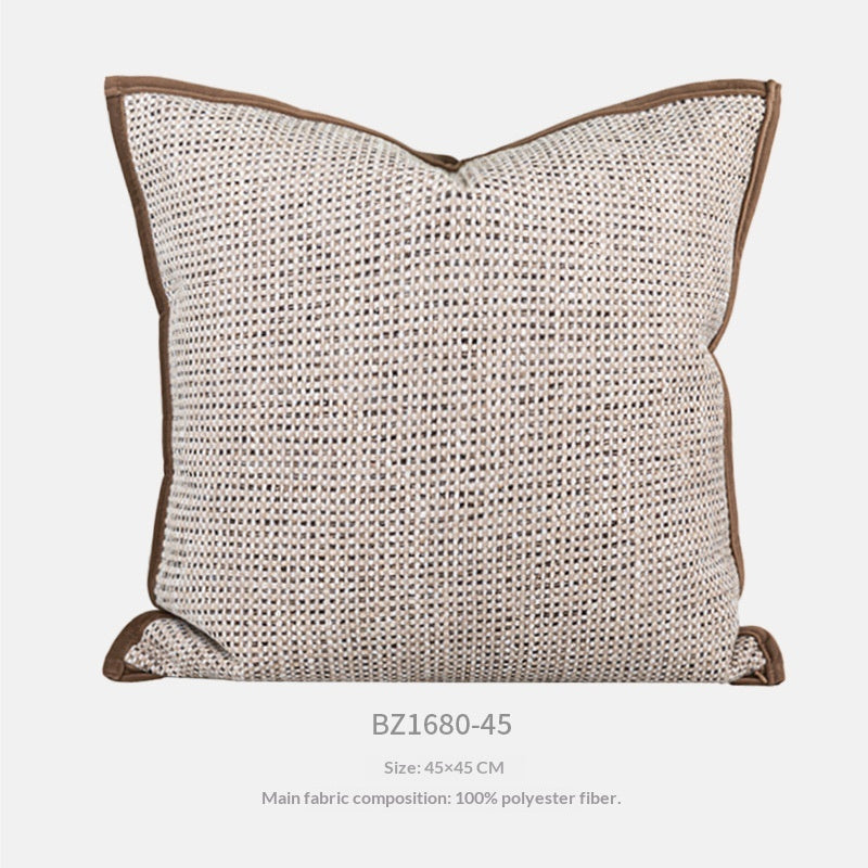 Mid-Century Modern Throw Pillow - Brown and Coffee Decorative Cushion