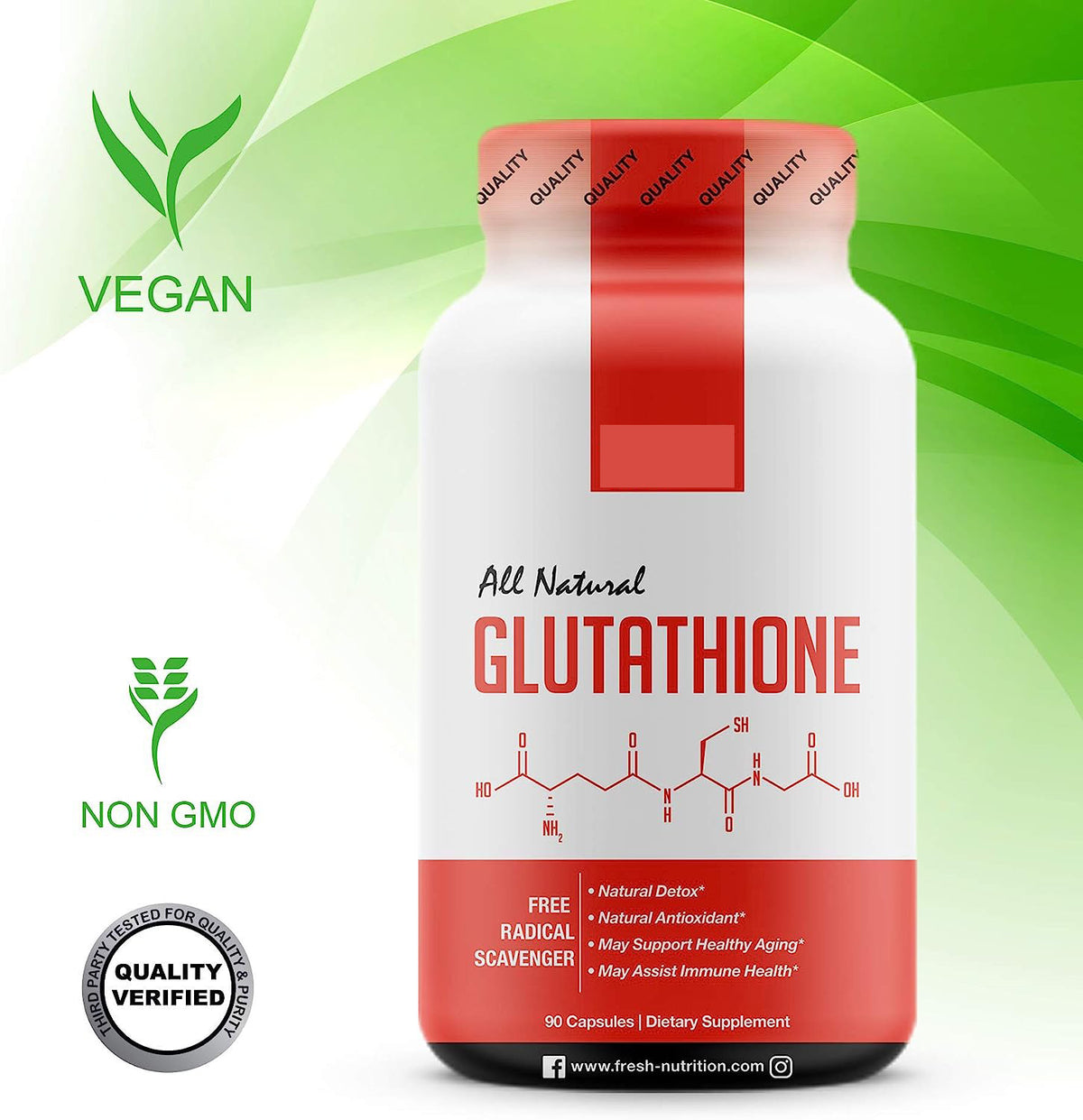 Glutathione Capsules - 90 Tablets