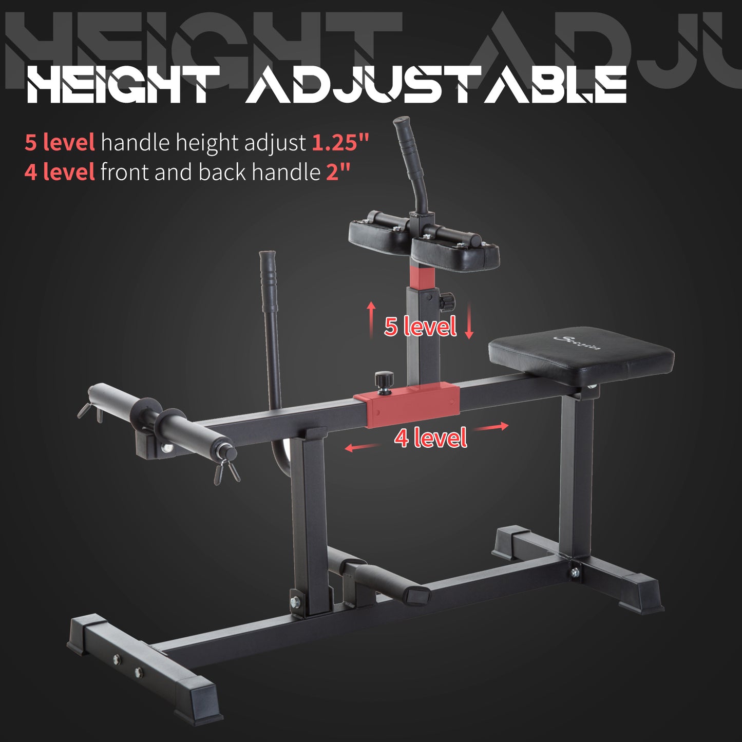 Adjustable Steel Seated Calf Raise Machine for Strength Training