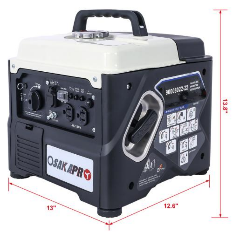 Portable 1200W Inverter Generator - Ultra-Quiet & Eco-Friendly
