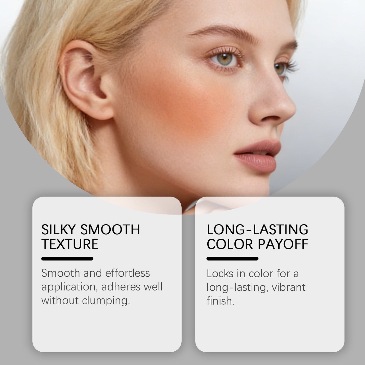 Soft Blush Makeup Set - Naturally Pigmented, Seamlessly Blends, 7.5g