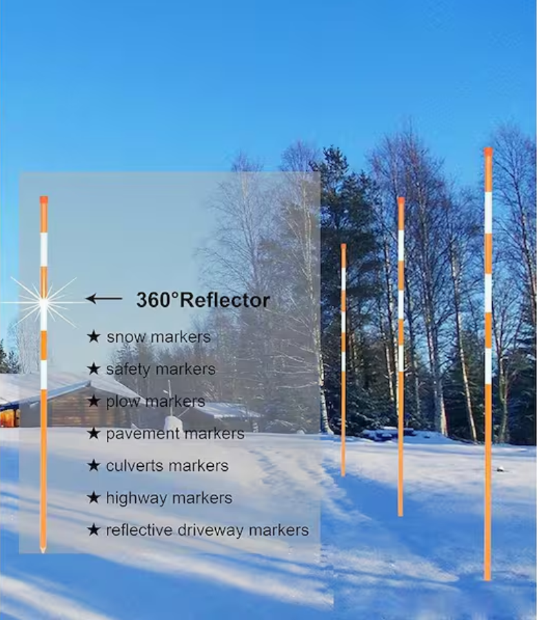 Snow Marker 50 Pack - Garden & Snow Removal Tools