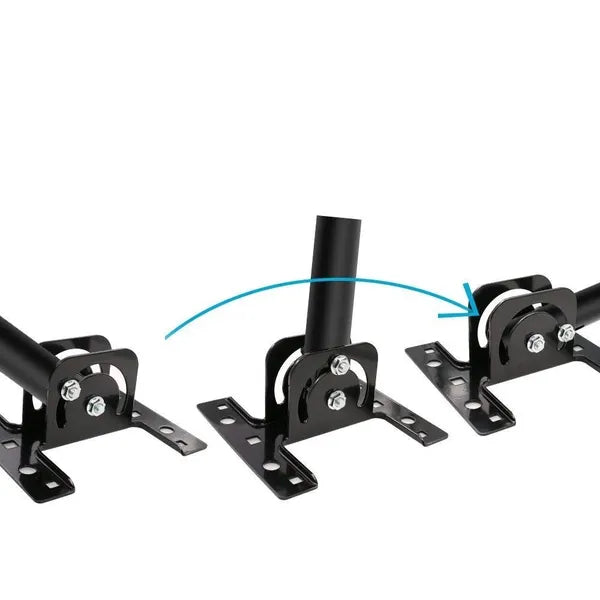 180' Adjustable TV Antenna J-Pole Mounting Bracket Black - Universal Outdoor Aerial Support