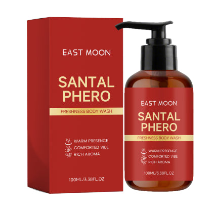 Men's Sandalwood Body Wash - 100ml Natural Shower Gel for Skin Care