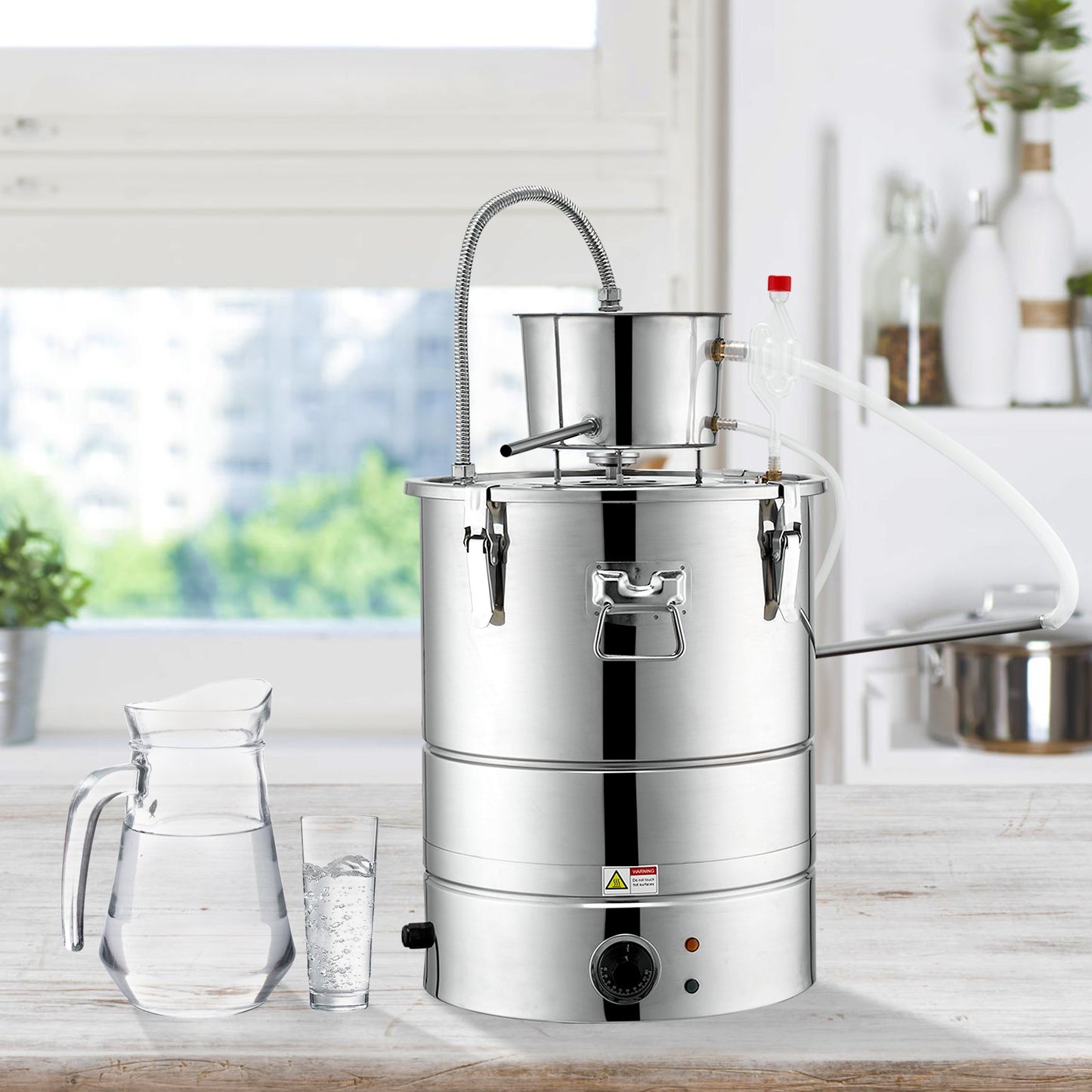 9 Gal Water Alcohol Distiller Kit - Home DIY Whisky Wine Brandy Equipment