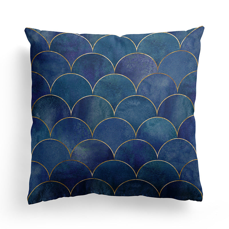 Minimalist Marble Texture Pillowcase for Living Room & Bedroom - 45x45 cm