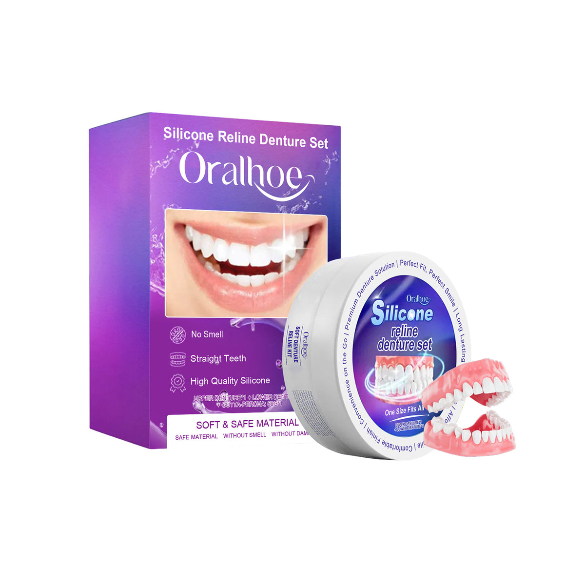 Modified Suit Beauty Teeth Seam Natural Smile Comfortable Dentures