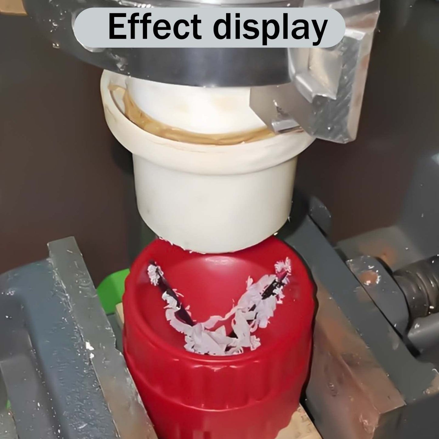 Chamfering Edging Tool for Fuzz and Burr Removal - Iron and Plastic Construction