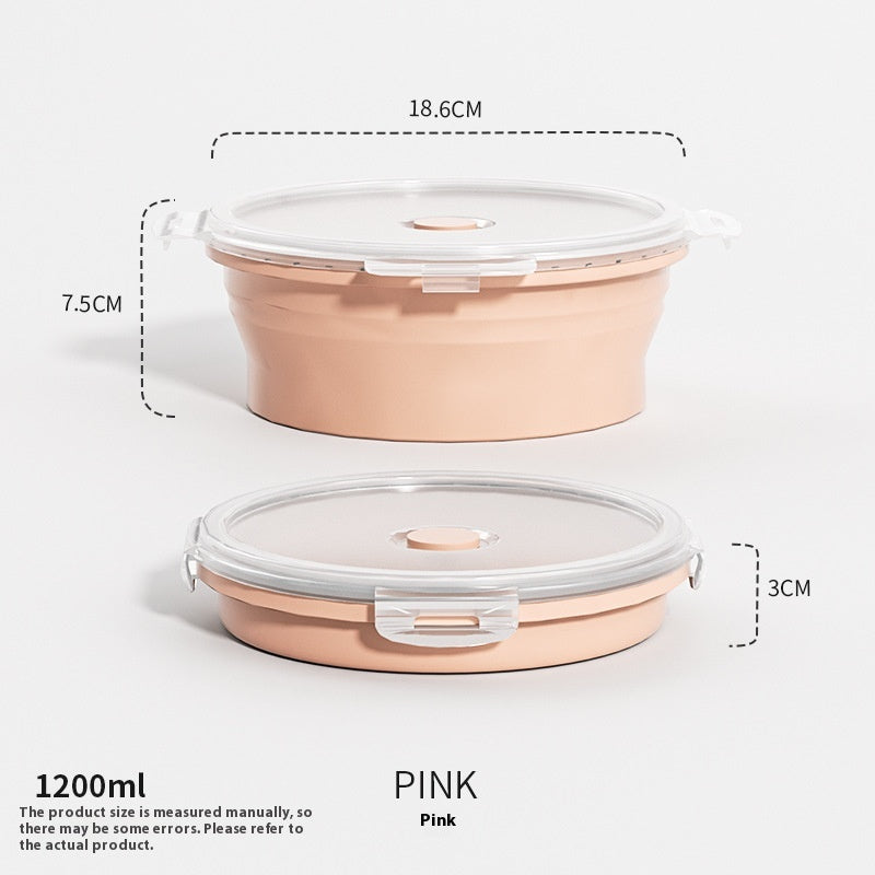Outdoor Silicone Folding Lunch Box Set - Reusable Food Storage Container