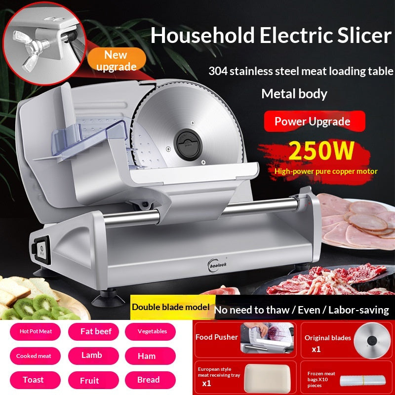 Electric Meat Slicer 250W Food & Kitchen Handheld Slicing Machine