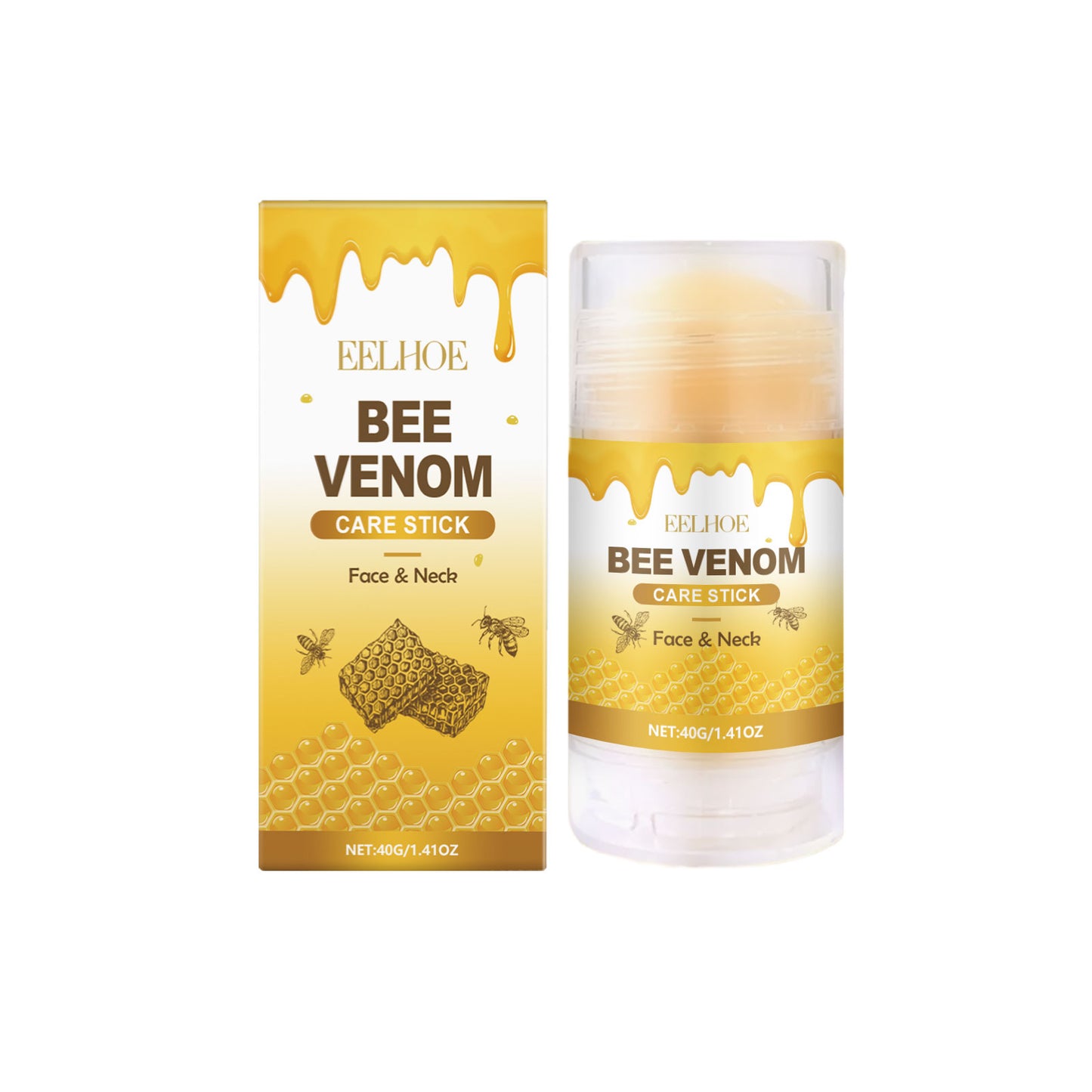 Bee Venom Neck Treatment Balm - Moisturizing Anti-Aging Skin Care Stick