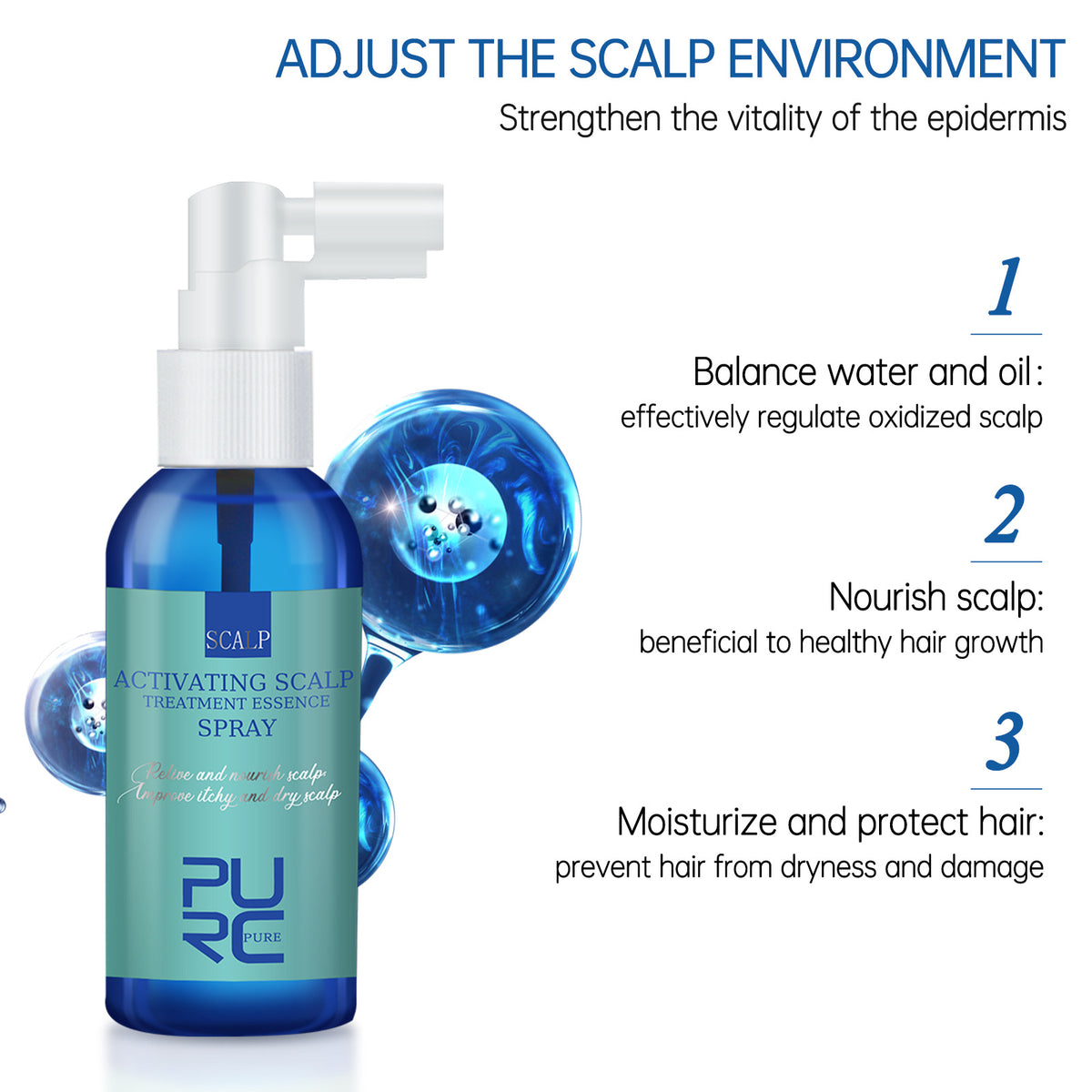 Scalp Care Serum Mist - 60ml Refreshing Spray