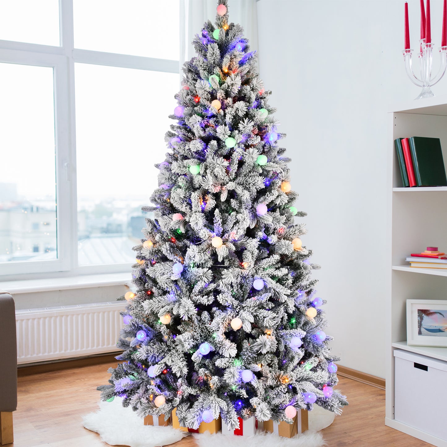 PVC Christmas Tree - Mixed Needle Design, Multiple Heights