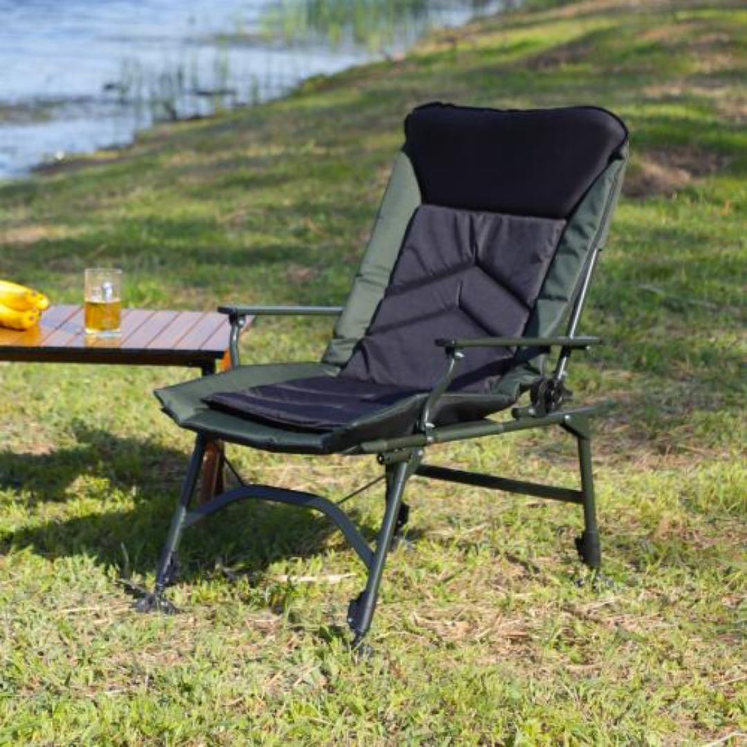 Portable Camping Lounge Chair with Detachable Footrest