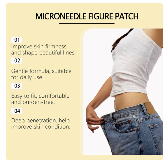 Weight Loss Microneedle Patch 4 Pieces - Skin Care Body Treatment with Curcumin & Green Tea