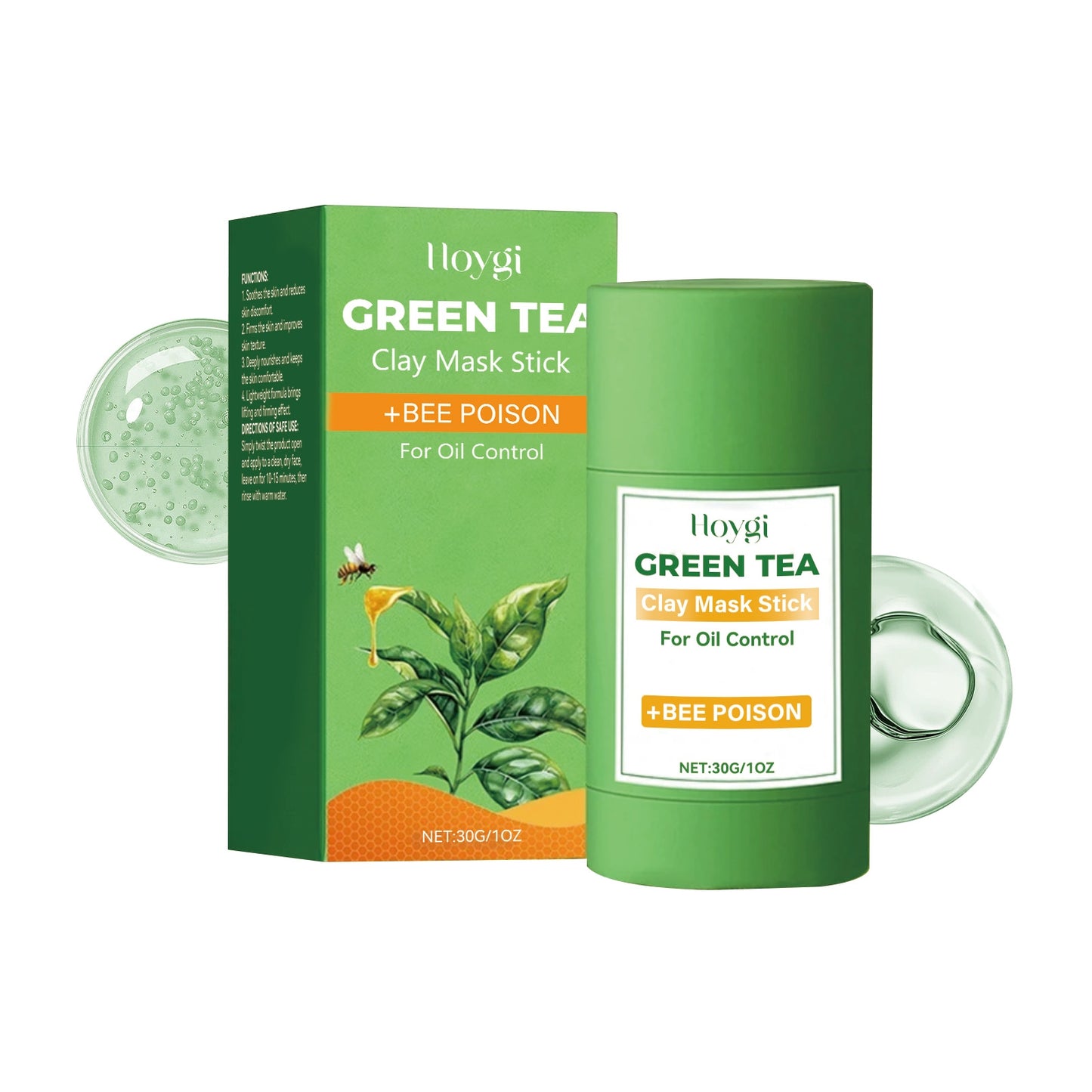 Green Tea Facial Mask Stick 30g - Skin Detox & Purifying Treatment
