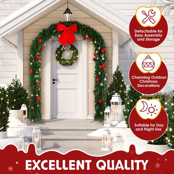 PVC Christmas Arch Decoration - 240x40x265cm