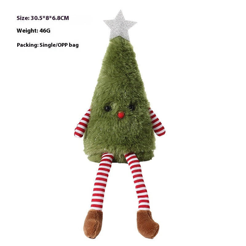 Christmas Plush Doll Ornaments - Festive Holiday Decorations for Home & Garden