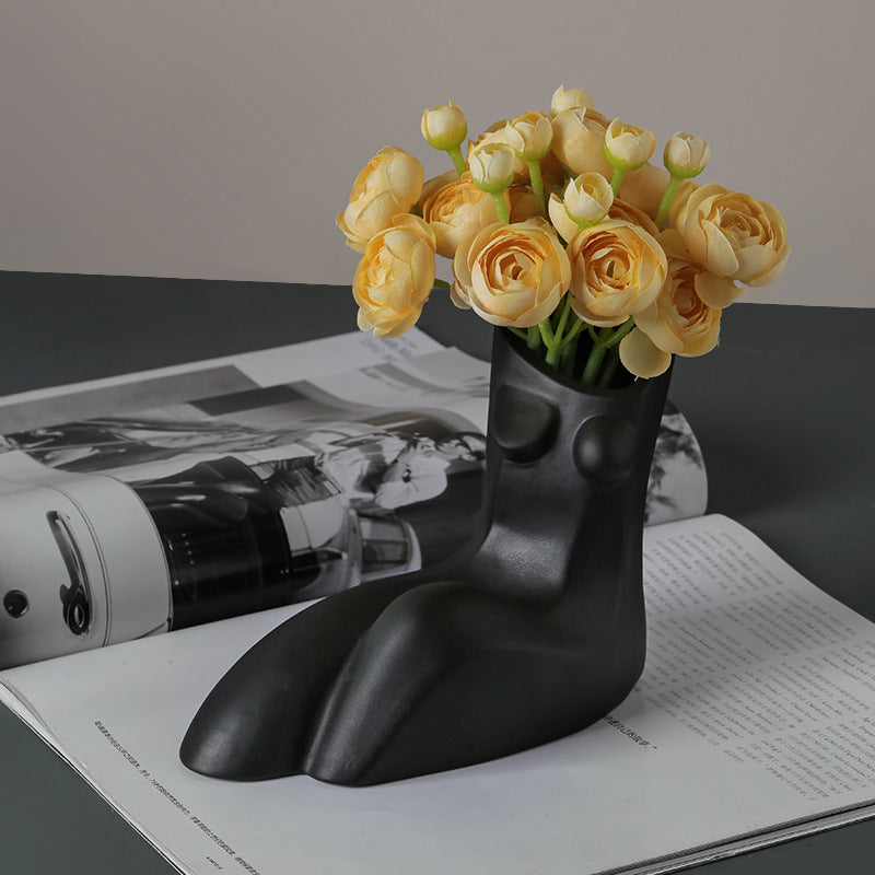 Female Body Art Vase - Ceramic Nordic Home Decor & Storage Bottle
