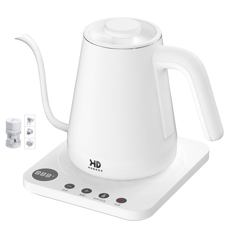 Long Narrow Mouth Electric Tea Kettle 1500W Stainless Steel Touch Control