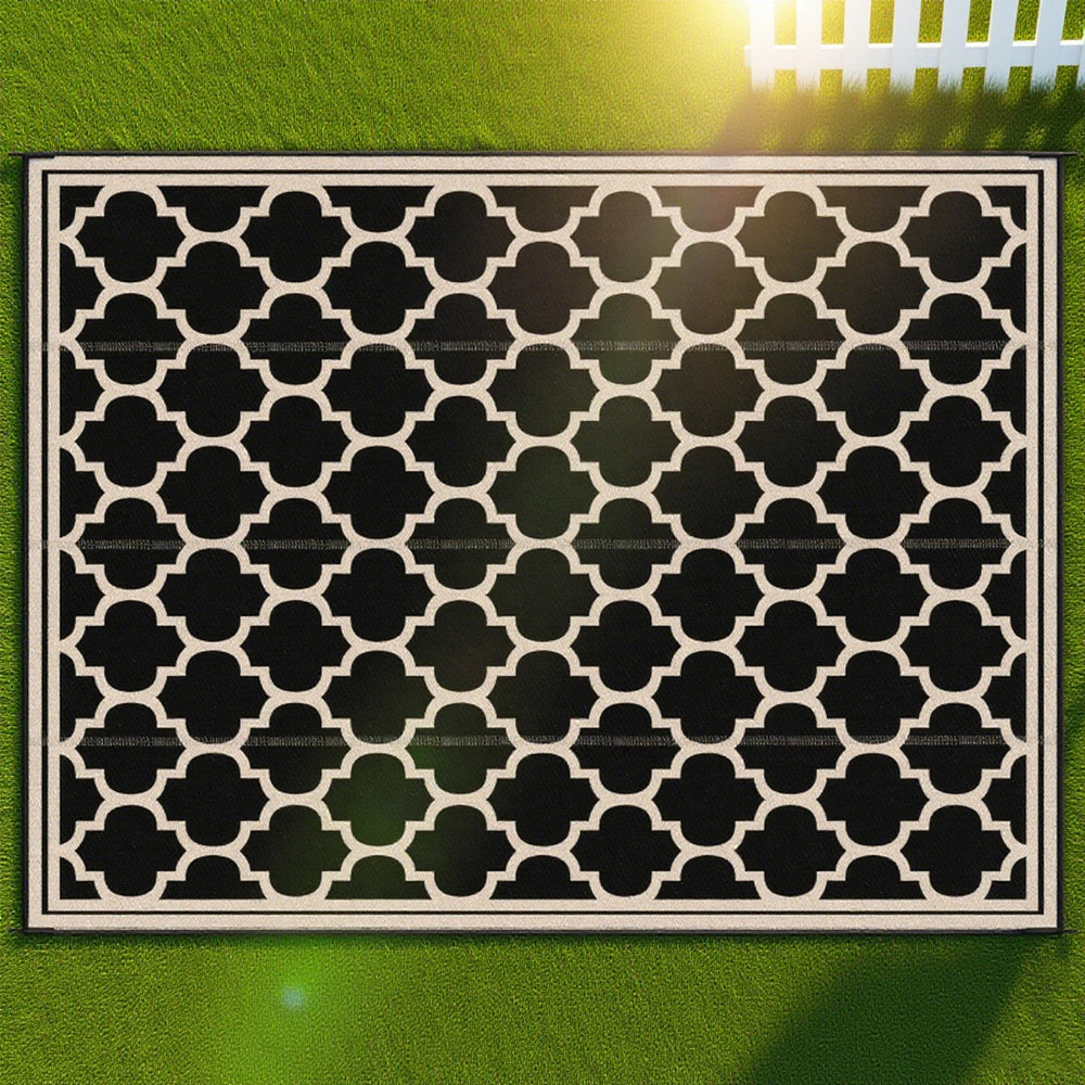 Reversible Waterproof Outdoor Rug for Camping and Patio