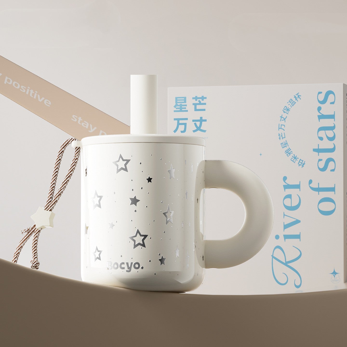 Stainless Steel Coffee and Tea Travel Mug 600ml Insulated Cup - Black & White