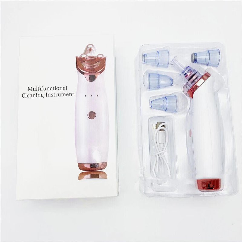 Electric Blackhead Remover Device Pore Cleaner for Face White