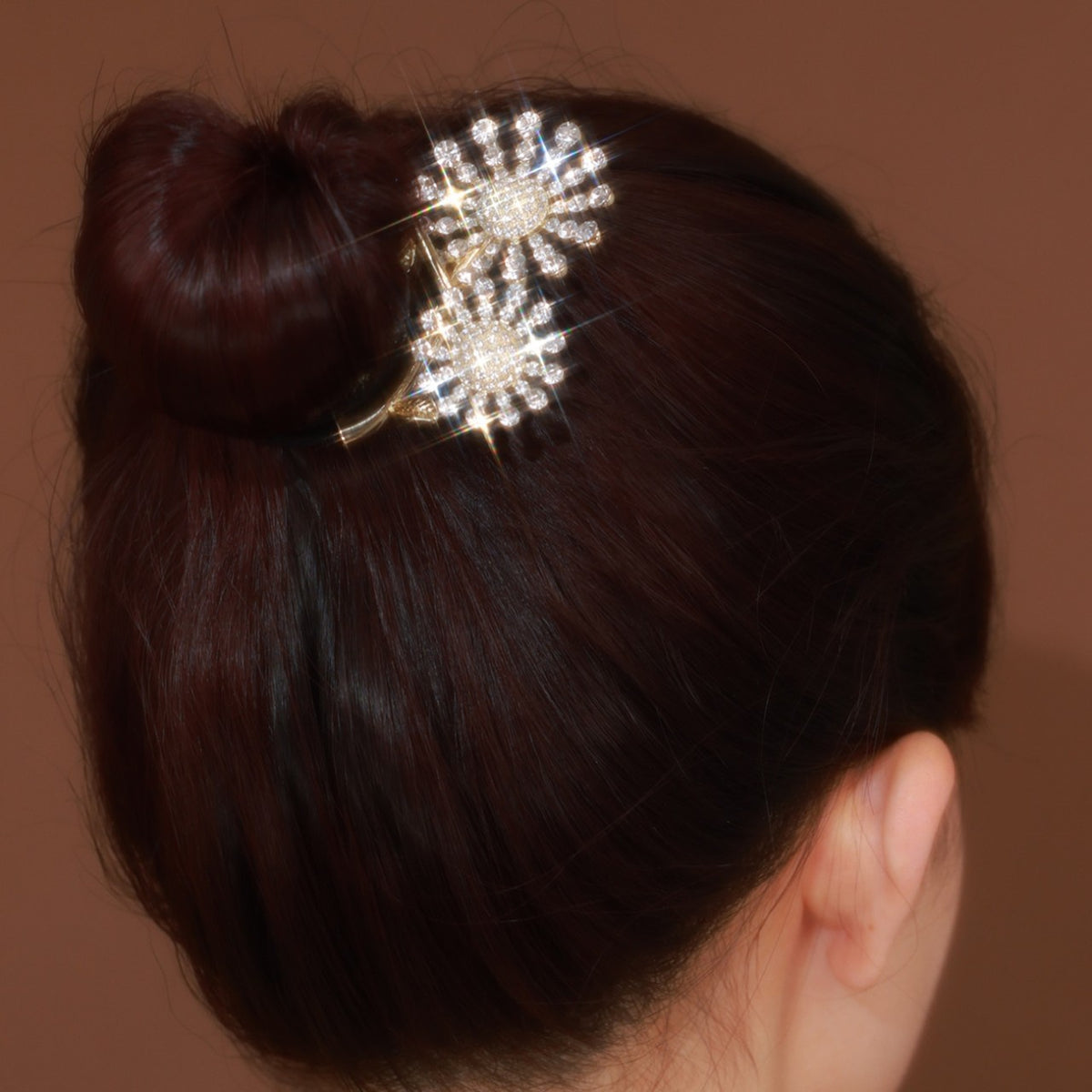 Sunflower Hair Clip - Star Alloy Crystal Ornament