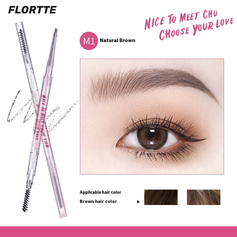 Double Head Eyebrow Pencil Set - Thin & Precise Makeup Tool for Brows