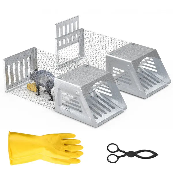 Humane Automatic Mouse Trap Cage - Reusable Rodent Catcher